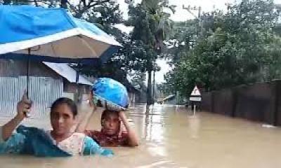 ফেনীতে বন্যা পরিস্থিতি সময়ের সাথে সাথে ভয়াবহ  অবস্থা