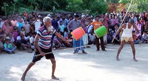 ক্ষেতলালে লাঠি খেলা ও প্রাচীন গ্রামীণ মেলা